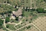 Aerial view of the property on the Florentine hill